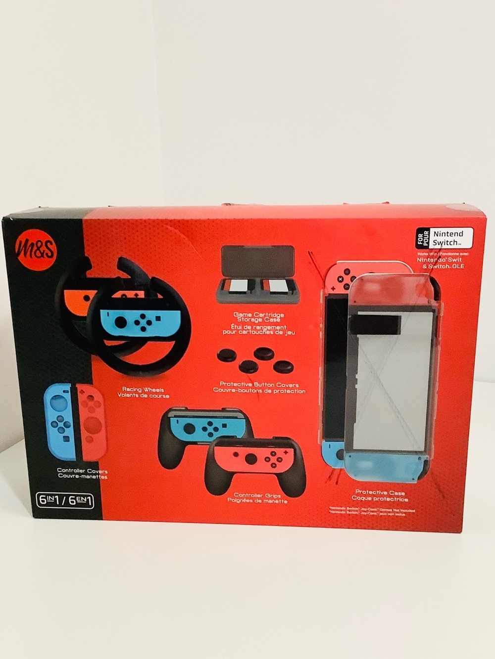 6-in-1  Nintendo Switch Accessory Kit , New